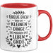 Motivation Tasse Geschenk Freue Dich Ueber Kleine Dinge Geschenkidee Geburtstag Rot Trendation