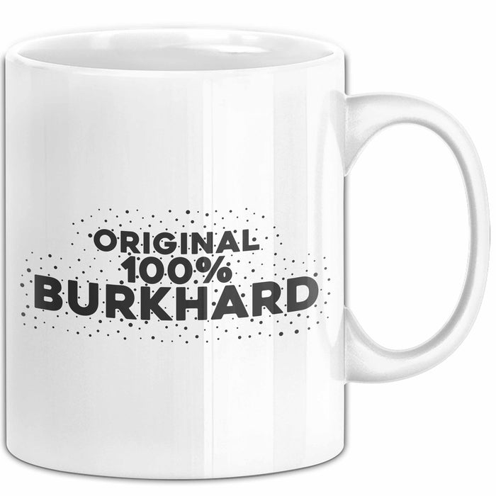 Burkhard Tasse Original 100% Burkhard Geschenk Weiß Trendation