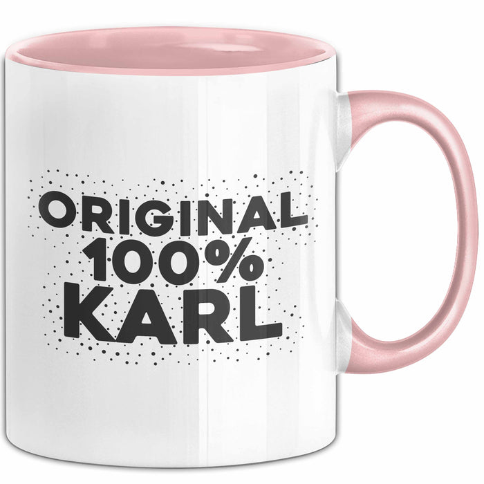 Karl Tasse Original 100% Karl Geschenk Rosa Trendation