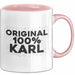 Karl Tasse Original 100% Karl Geschenk Rosa Trendation