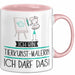 Geschenk für Tierkunst-Malerin Tasse Lustige Geschenkidee Geburtstag Ich Bin Tierkunst-Malerin Ich Darf Das Rosa Trendation