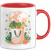 Nachhaltiges Leben Tasse Geschenk Lustige Geschenkidee Spruch Für Umwelt Unterstützer Rot Trendation