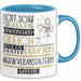 Musikveranstalterin Geschenk Becher Tasse Gott Schuf Alle Menschen Gleich Nur Die Besten Durfeten Musikveranstalterin Werden Geschenkidee Lustig Blau Trendation