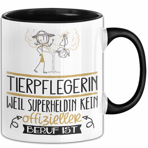 Tierpflegerin Geschenk Tasse Lustiger Spruch Tierpflegerin Weil Superheldin Kein Offizieller Beruf Ist Geschenkidee Trendation