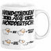 Norddeutsche Tasse Geschenk Windstärken Schaf Kaffee-Becher Geschenkidee Weiß Trendation