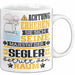 Segler Geschenk Tasse Lustiger Spruch Erheben Sie Sich Der Segler Betritt den Raum Weiß Trendation