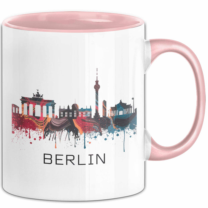 Deutschland Berlin Tasse Geschenk Lustige Geschenkidee Spruch Rosa Trendation