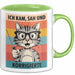 Deutschlehrer Unterricht Tasse Geschenk Lustige Geschenkidee Spruch Ich Kam Sah Und Korrigierte Grün Trendation