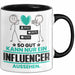 Influencer Geschenk Tasse So Gut Kann Nur Ein Influencer Aussehen Geschenkidee Kaffee-Becher Schwarz Trendation