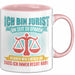 Anwalt Rechtsberatung Tasse Geschenk Lustige Geschenkidee Spruch Ich Bin Jurist Rosa Trendation