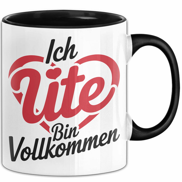 Ute Tasse Geschenk Ich Bin Vollkommen Ute Geschenkidee Geburtstag Schwarz Trendation