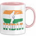 Indien Tasse Geschenk Cricket Indische Cricket-Fans Geschenkidee Rosa Trendation