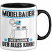 Modelbauer Tasse Geschenk für Modelbauer Der Mann Der Alles Kann Geschenkidee zum Geburtstag Schwarz Trendation