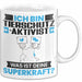 Tierschutzaktivist Tasse Geschenk für Tierschutzaktivist Geburtstag Lustiger Spruch Kaffee-Becher Was Ist Deine Superkraft Weiß Trendation