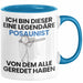 Posaunist Geschenk Tasse Lustige Geschenkidee Geburtstag für Posaunist Ich Bin Dieser Legendäre Posaunist Von Dem Alle Geredet Haben Kaffee-Becher Blau Trendation