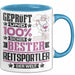 Reitsportler Geschenk Lustiger Spruch für Reitsportler Geschenkidee Bester Reitsportler Der Welt Blau Trendation
