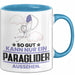 Paraglider Geschenk Tasse So Gut Kann Nur Ein Paraglider Aussehen Geschenkidee Kaffee-Becher Blau Trendation