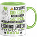 Eiskunstläufer Geschenk Tasse Lustiger Spruch Erheben Sie Sich Der Eiskunstläufer Betritt den Raum Grün Trendation