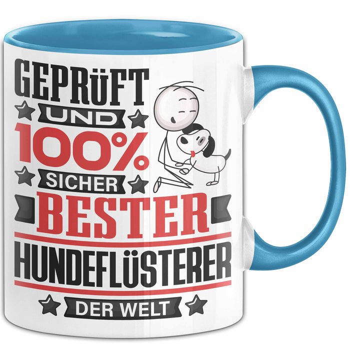 Hundeflüsterer Geschenk Lustiger Spruch für Hundeflüsterer Geschenkidee Bester Hundeflüsterer Der Welt Blau Trendation