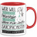 Saxophonistin Tasse Geschenk Spruch Wer Will Schon Prinzessin Sein Wenn Man Auch Saxophonistin Sein Kann Rot Trendation