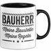 Bauarbeiter Tasse Geschenk Lustige Geschenkidee Spruch Bauherr Meine Baustelle Meine Regeln Trendation