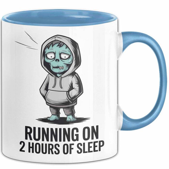 Minimal Schläfer Tasse Geschenk Lustige Geschenkidee Spruch Für Müde Menschen Blau Trendation