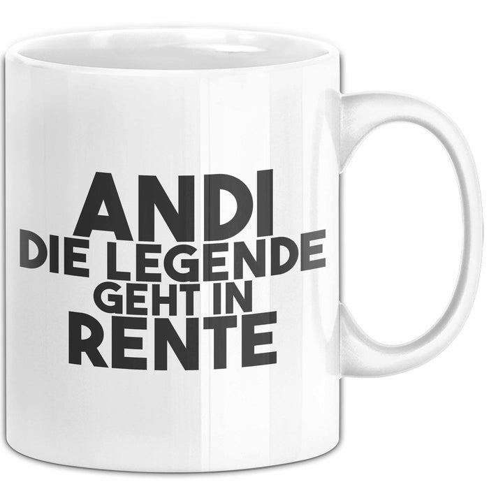 Andi Tasse Andi – Die Legende Geht In Rente Geschenk