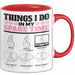 KPop Tasse Geschenk Spare Time Finger Heart Grafik Geschenkidee Rot Trendation
