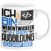 Webentwickler Ausbildung Tasse Geschenk Ich Bin Webentwickler In Der Ausbildung Ich Darf Das Geschenkidee Spruch Weiß Trendation