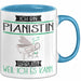 Pianistin Tasse Geschenk Ich Bin Pianistin Warum Weil Ich Es Kann Geschenkidee Geburtstag Blau Trendation