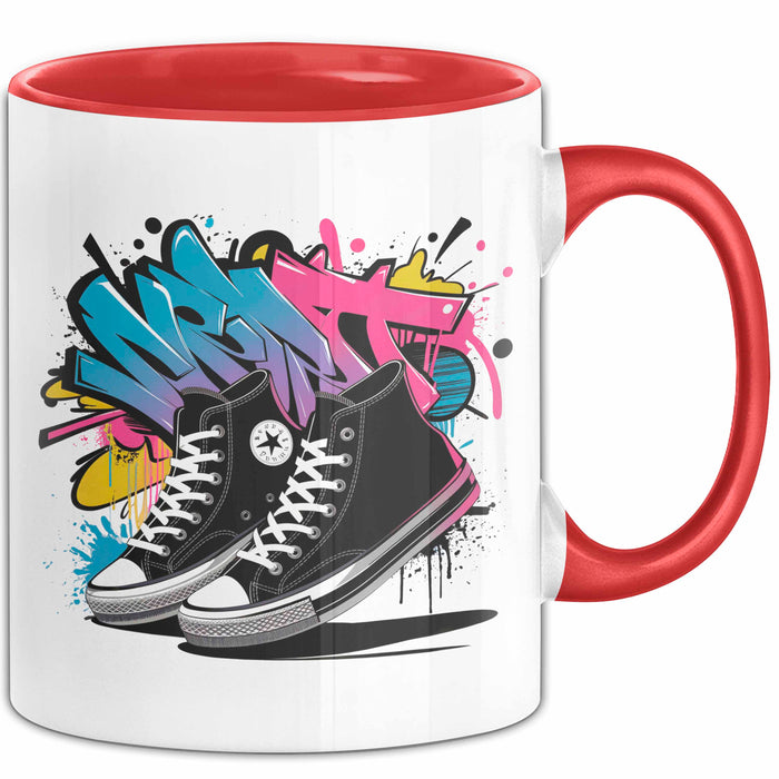 Streetwear Fan Tasse Geschenkidee für Stil Experte Rot Trendation