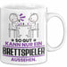 Brettspieler Geschenk Tasse So Gut Kann Nur Ein Brettspieler Aussehen Geschenkidee Kaffee-Becher Weiß Trendation