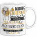 Abenteuerreisende Tasse Geschenk Lustiger Spruch Bitte Erheben Sie Sich Seine Majestät Die Abenteuerreisende Betritt Den Raum Weiß Trendation
