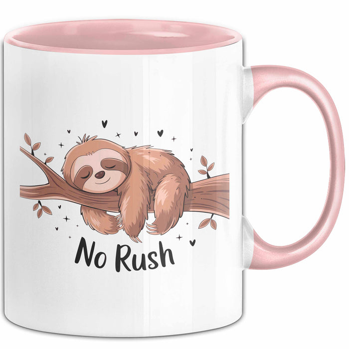 Faultier Liebhaber Tasse Geschenk Lustige Geschenkidee Spruch Für Langsames Leben Fans Rosa Trendation
