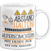 Wildtierbeobachterin Tasse Geschenk Lustig Abstand Halten Hochleistungs-Wildtierbeobachterin Mit Drang Zur Perfektion Bei Der Arbeit Weiß Trendation