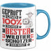 Wildtierschützer Geschenk Lustiger Spruch für Wildtierschützer Geschenkidee Bester Wildtierschützer Der Welt Blau Trendation