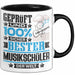 Musikschüler Geschenk Lustiger Spruch für Musikschüler Geschenkidee Bester Musikschüler Der Welt Schwarz Trendation