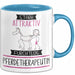 Pferdetherapeutin Tasse Geschenk Becher Stark Attraktiv Furchtlos Pferdetherapeutin Lustige Geschenkidee Blau Trendation
