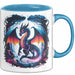 Fantasy Liebhaber Tasse Geschenkidee für Mythologie Fans Blau Trendation