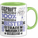 Straßenmusiker Geschenk Lustiger Spruch für Straßenmusiker Geschenkidee Bester Straßenmusiker Der Welt Grün Trendation