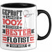 Flötist Geschenk Lustiger Spruch für Flötist Geschenkidee Bester Flötist Der Welt Schwarz Trendation