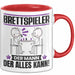 Brettspieler Tasse Geschenk für Brettspieler Der Mann Der Alles Kann Geschenkidee zum Geburtstag Rot Trendation
