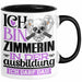 Zimmerin Ausbildung Start Geschenk Tasse Ich Bin Zimmerin In Der Ausbildung Ich Darf Das Kaffee-Becher Geschenkidee Schwarz Trendation
