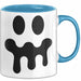 Lächeln Halloween Feier Tasse Geschenk Lustige Geschenkidee Spruch Blau Trendation