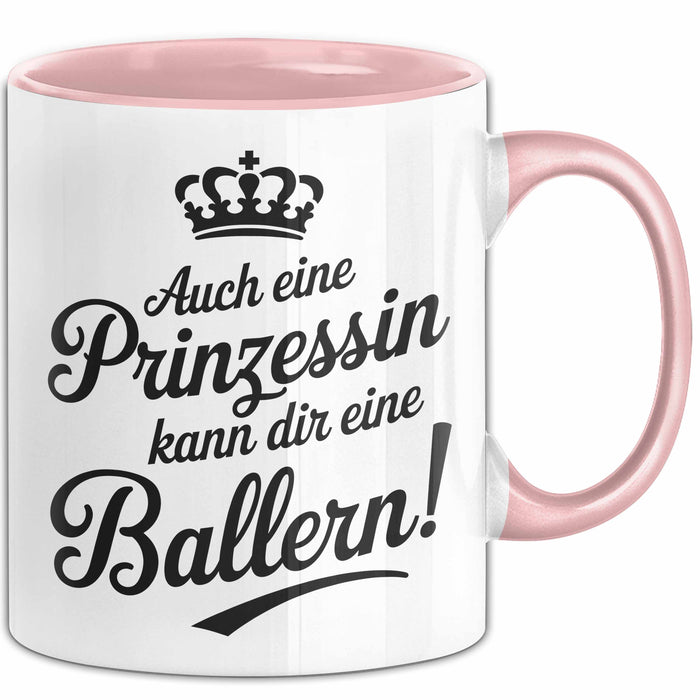 Prinzessin Tasse Geschenk Auch Eine Prinzessin Kann Ballern Geschenkidee Lustig