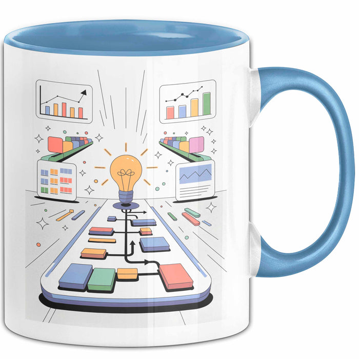 Produktmanager Tasse Geschenk Lustige Geschenkidee Spruch Für Produkt Strategen Blau Trendation