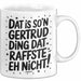 Gertrud Tasse Geschenk Dat Is So'n Gertrud Ding Dat Raffste Eh Nicht Geschenkidee Becher mit Name Weiß Trendation