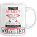 Wrestlerin Tasse Geschenk Becher Stark Attraktiv Furchtlos Wrestlerin Lustige Geschenkidee Weiß Trendation