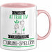 Curling-Spielerin Tasse Geschenk Becher Stark Attraktiv Furchtlos Curling-Spielerin Lustige Geschenkidee Rosa Trendation