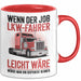 Lkw Fahrer Trucker Tasse Geschenk Lustige Geschenkidee Spruch Wenn Der Job Lkw Fahrer Leicht Wäre Würde Man Ihn Disponent Nennen Rot Trendation